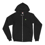 Embroidered Zipped Unisex Hoodie