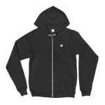 Embroidered Zipped Unisex Hoodie